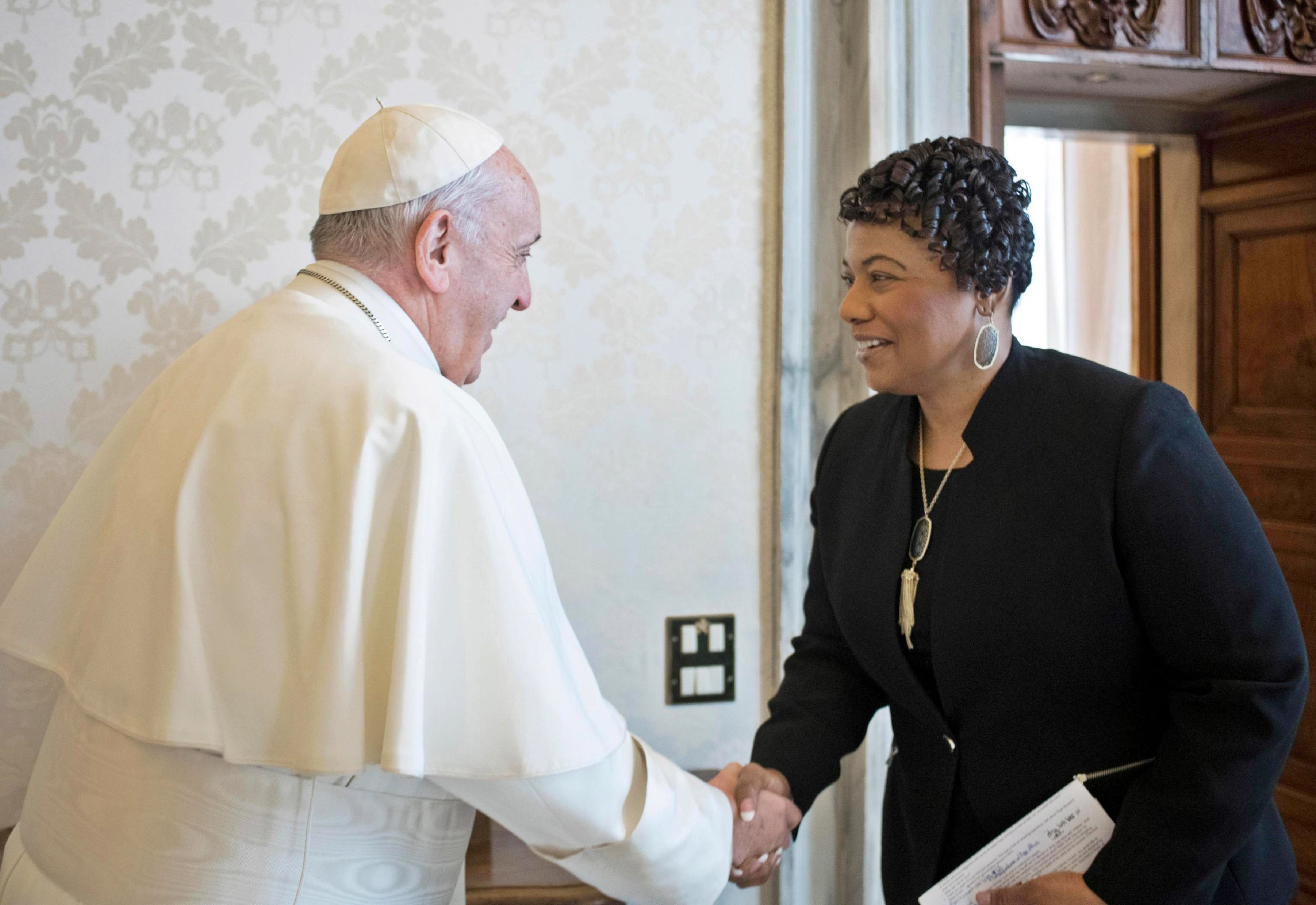 Papa Franceso ha ricveuto la figlia di Martin Luther King