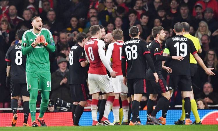 Europa League: Arsenal ai quarti, rabbia Milan per rigore