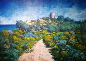 ll faro, acrilico e spatole su tela cm 100x70