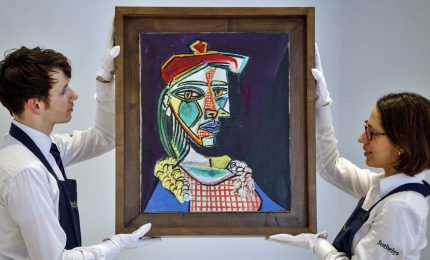 "Femme au be'ret et a' la robe quadrille'e", quadro Picasso venduto a 56 milioni