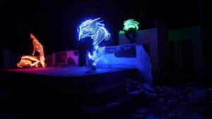 performance di light painting