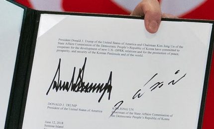 Summit Trump-Kim, il testo della dichiarazione congiunta