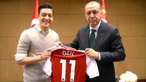 Mesut Ozil with Tayyip Erdogan