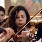 Violinista Ensemble d'archi