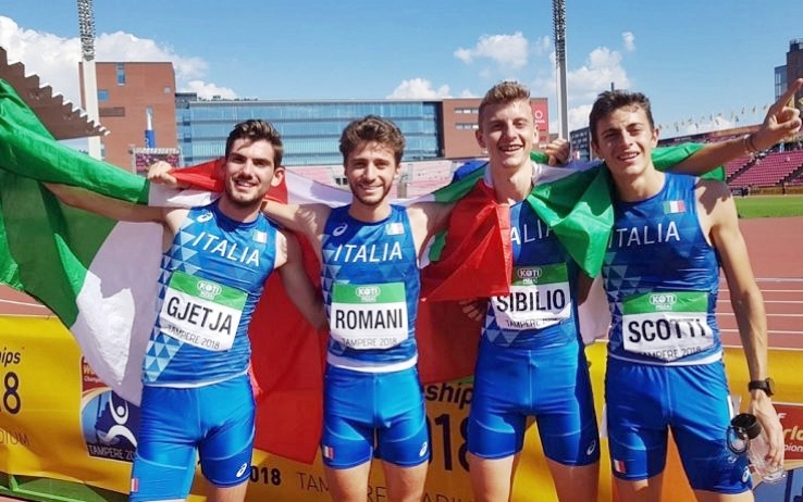 staffetta azzurra atletica u20
