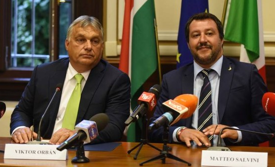 Salvini e Orban in video governo, polemica in Francia