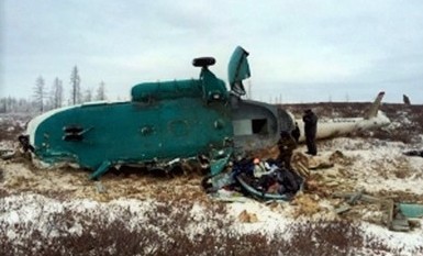 Dopo collisione, precipita un elicottero in Siberia: 18 morti