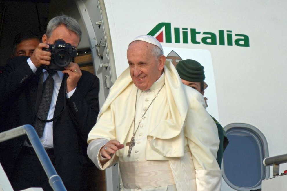 Papa termina visita Panama, in viaggio verso Roma