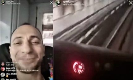 Diretta web del rapper Gast: entra in cabina metro a Roma