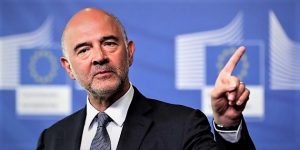 Il commissario Ue agli Affari economici e finanziari, Pierre Moscovici