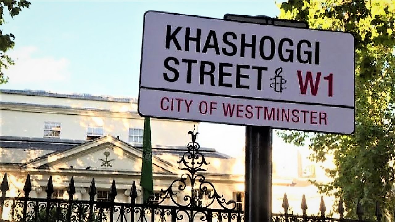 strada di Londra al giornalista Khasghoggi