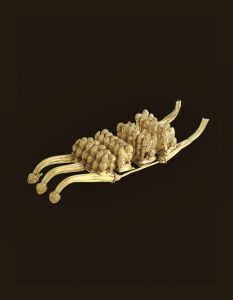 Affibbiaglio in oro con figurine animali decorate a granulazione da Tomba Barberini Palestrina. Museo Nazionale Etrusco di Villa Giulia1