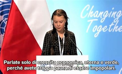 Clima, la 15enne Greta inchioda i leader alle loro responsabilità
