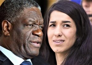 Denis Mukwege e la yazida Nadia Murad