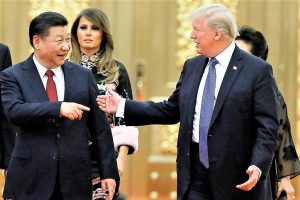 I presidenti Usa, Donald Trump (d) e quello cinese, Xi Jinping
