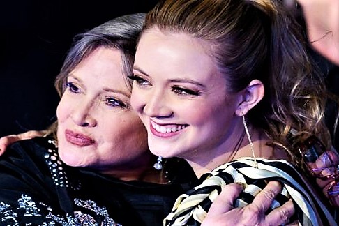 Billie Lourd, toccante omaggio alla mamma Carrie Fisher