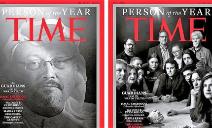 Time: Khashoggi personalità dell'anno con altri reporter