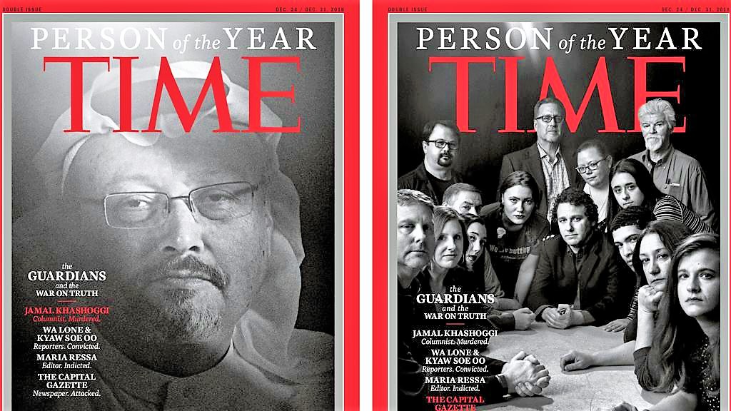 Khashoggi personalità dell'anno insieme ad altri reporter