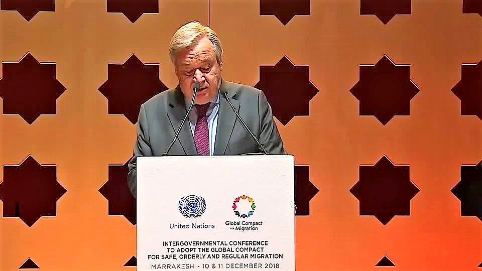 il segretario generale dell'Onu, Antonio Guterres
