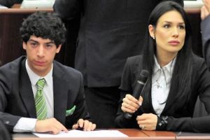 Nicole Minetti e Renzo Bossi