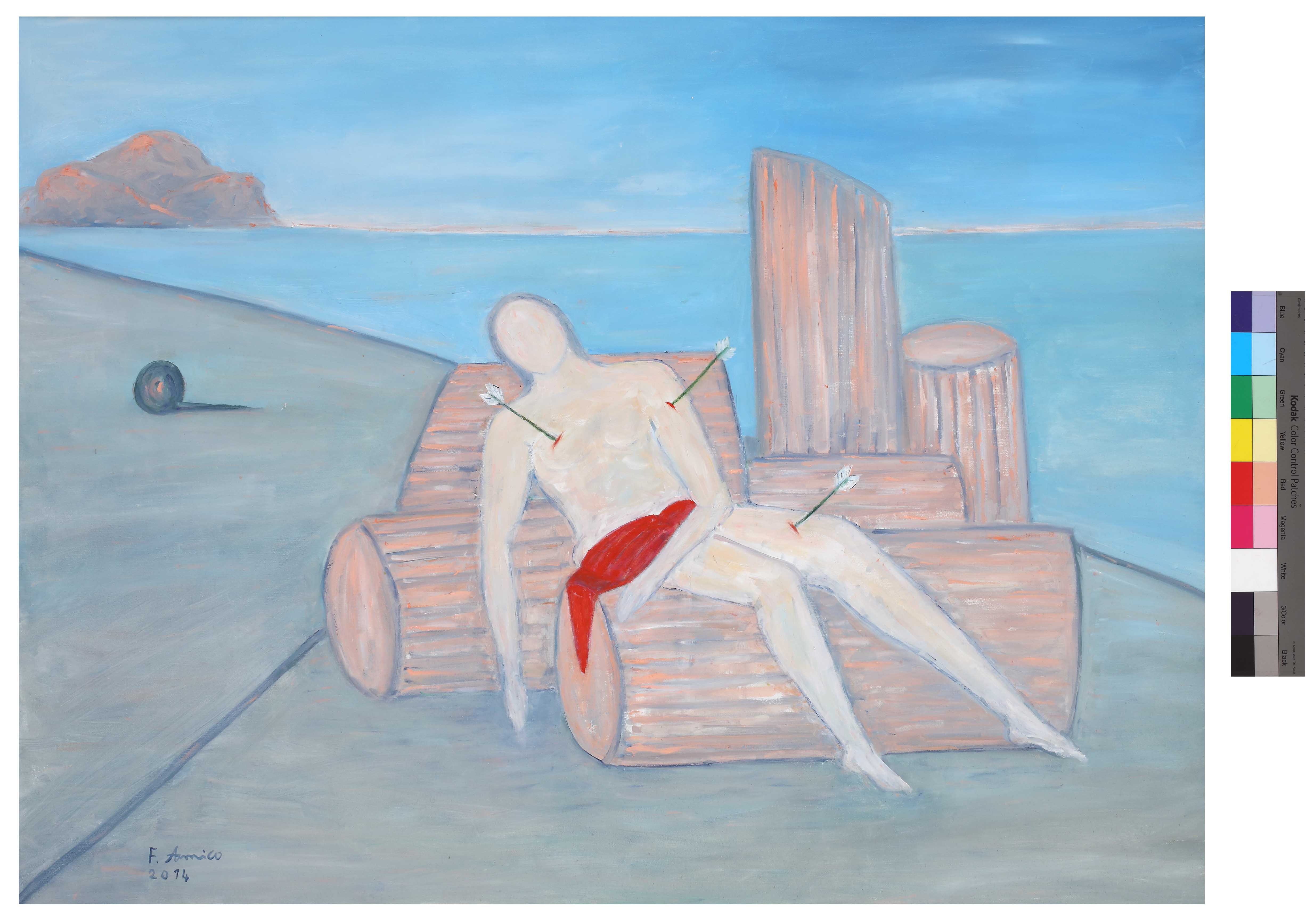 SAN SEBASTIANO 2014 olio su tela cm 120x90