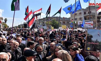 Proteste in Siria contro Trump e riconoscimento Israele del Golan