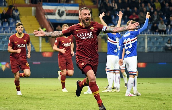 Samp-Roma 0-1, De Rossi rilancia i giallorossi