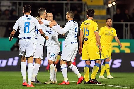 Inter, a Frosinone vittoria che sa di Champions