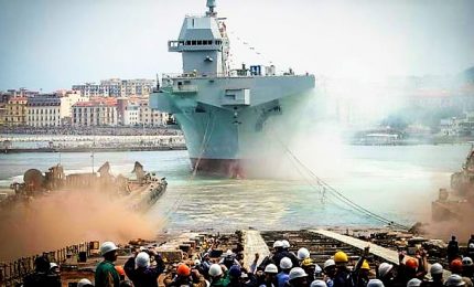 Varata nave Trieste, sarà Ammiraglia della Marina militare