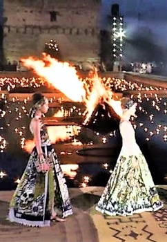 sfilata di Dior nell'antica Marrakech