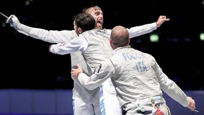 Alessio Foconi, Daniele Garozzo e Giorgio Avola