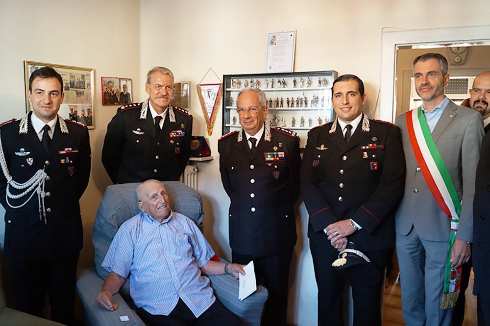 Compie 110 anni il Carabiniere piu’ vecchio d’Italia