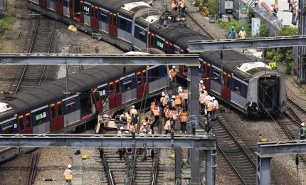 Deraglia treno della metropolitana, otto feriti