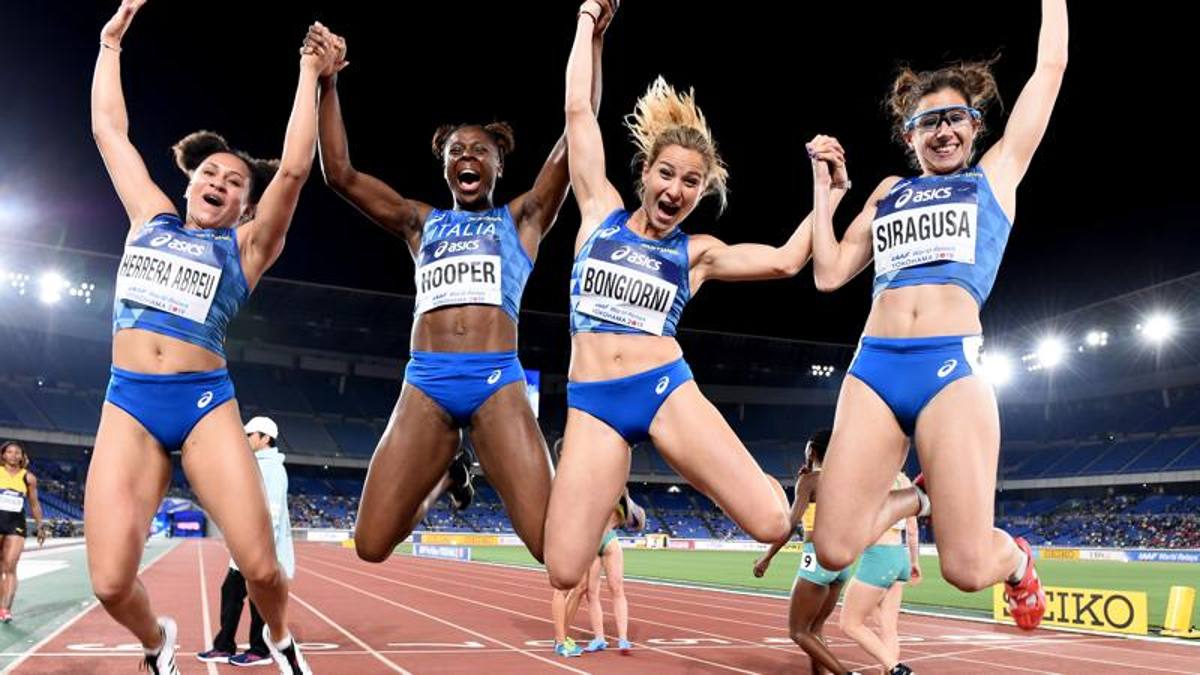 Mondiali, doppio record italiano nella 4X100