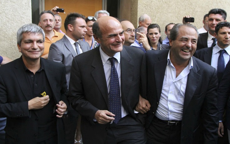 Niki Vendola, Pier Luigi Bersani e Antonio Di Pietro