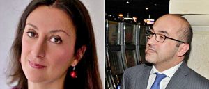 Daphne Galizia e Yorgen Fenech