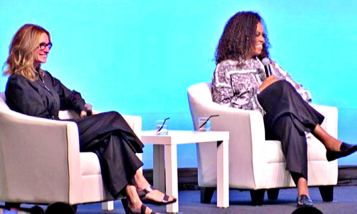 Michelle Obama e Julia Roberts insieme per la parità di genere