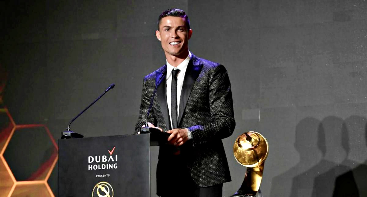 Cristiano Ronaldo vince il Globe Soccer Award 2019
