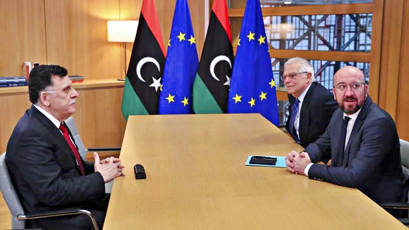 Al-Sarraj ha incontrato a Bruxelles i vertici Ue. Michel: “Inquietanti escalation in Libia”