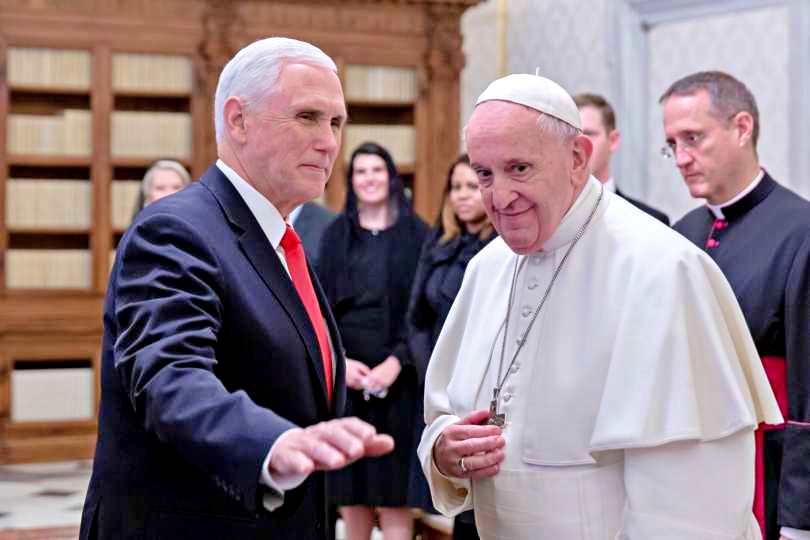 Mike Pence e Papa Francesco