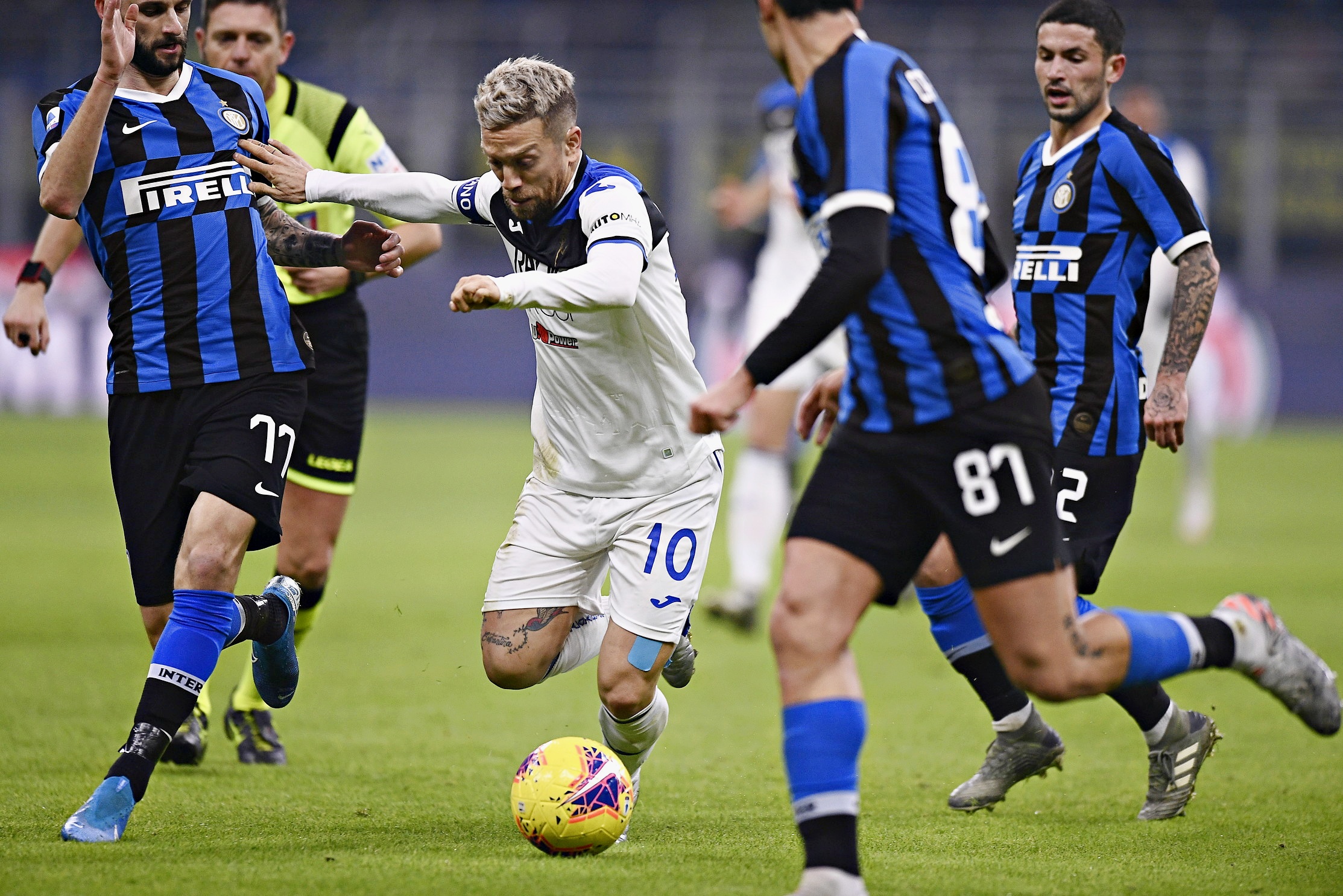 Handanovic salva l’Inter, Atalanta sfiora colpaccio