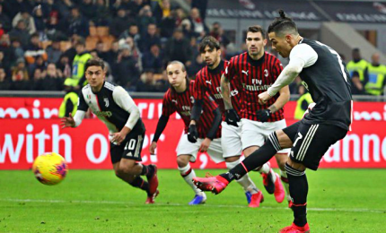 Ronaldo salva la Juve, 1-1 con il Milan