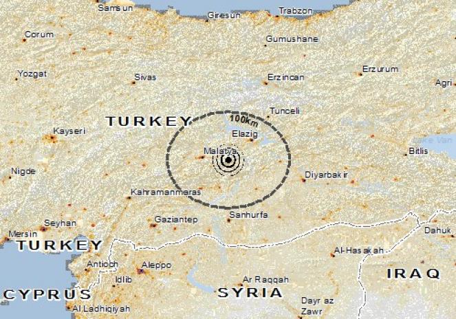 Scossa di terremoto magnitudo 5.0 in Turchia