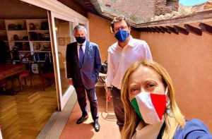 Giorgia Meloni, Matteo Salvini e Antonio Tajani