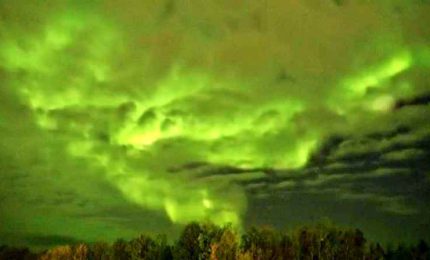 L'aurora boreale in Canada, il timelapse è spettacolare
