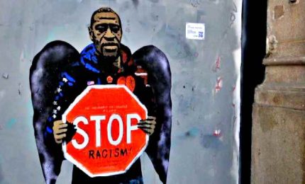 "Stop Racism", intitolata a George Floyd l'ultima opera di TvBoy