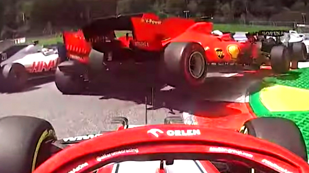 Disastro Ferrari, subito fuori Vettel e Leclerc