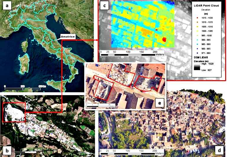 Satelliti, algoritmi e sensori per ricostruzione post-sisma