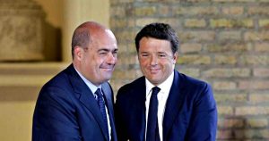 Nicola Zingaretti e Matteo Renzi