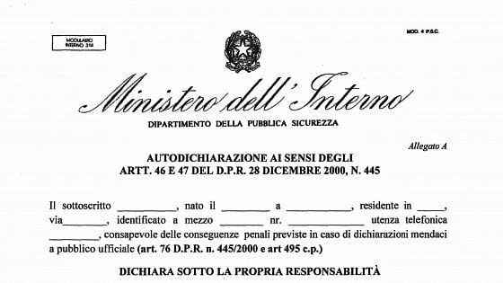 Circolare Viminale su Dpcm, niente sanzioni per feste in casa e autocertidicazione